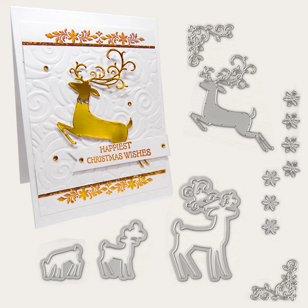 New cut Dies Christmas Reindeer Metal Cutting Die Scrapbooking Card