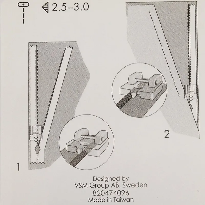 Для прижимной лапки Pfaff 93 042980 91/820474 096/невидимая пластиковая лапка на молнии