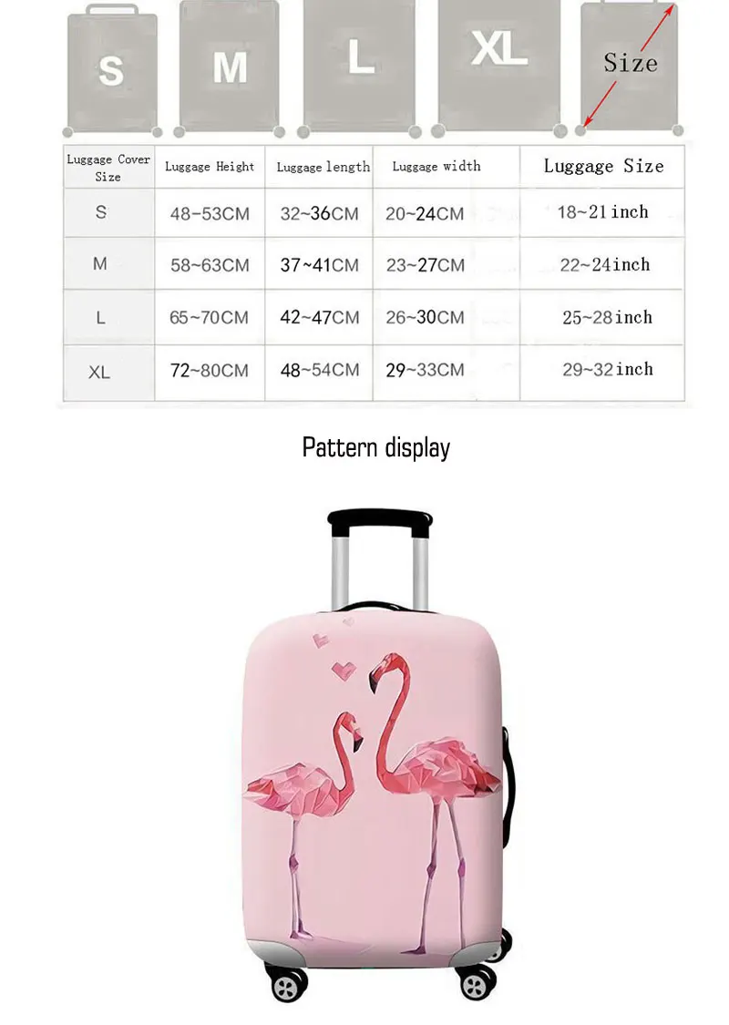 QIAQU модные эластичные тканевый багаж Защитная крышка Suitable18-32 дюймов Чехол для тележки дорожные аксессуары для чемодана Пылезащитная крышка
