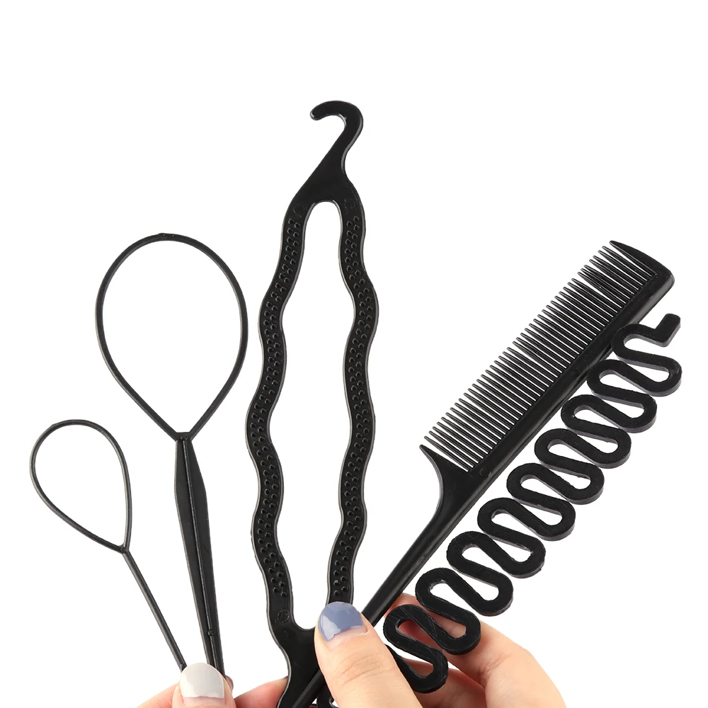 New 8 Pcs Magic Hair Styling Accessories Set Braiders Hair Pin Bun Roller Maker Hair Braiding Twist Curler Hair Styling Tools New 8 Pcs Magic Hair Styling Accessories Set Braiders Hair Pin Bun Roller Maker Hair Braiding Twist Curler Hair Styling Tools