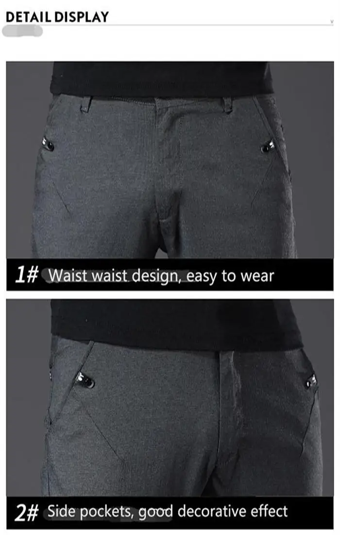 2019 новые быстросохнущие повседневные брюки s мужские тонкие зауженные эластичные повседневные брюки