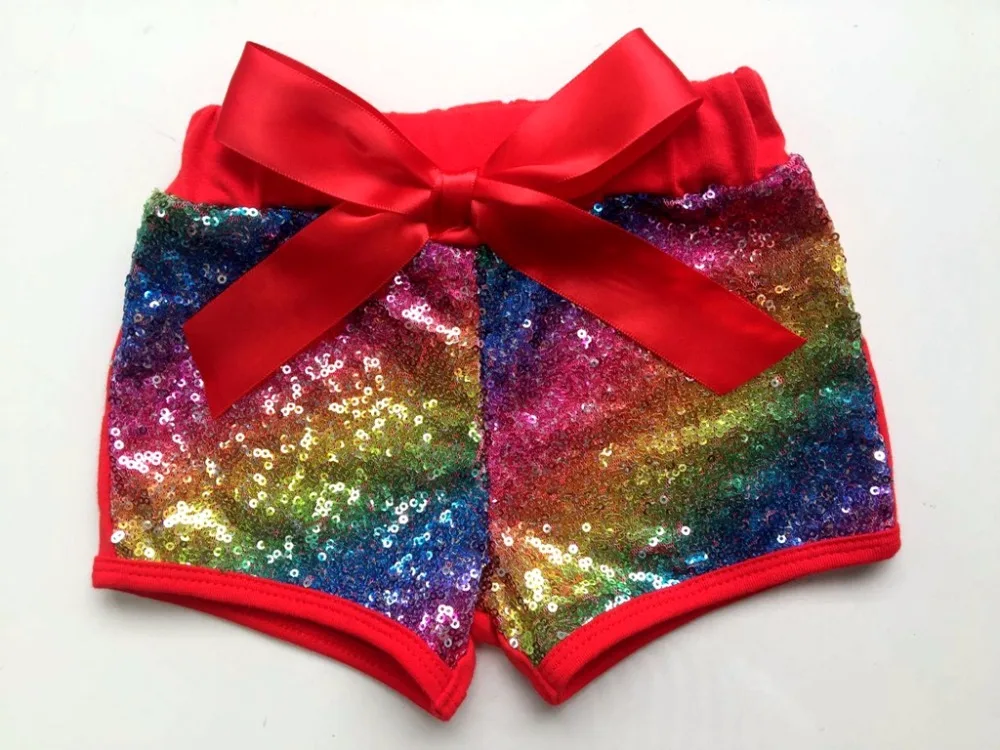 Rainbow Baby Girl Blush Rose Sequin Shorts mermaid Birthday Outfit Sequin Toddler Party Shorts Rose Gold Glittery Sequin pants