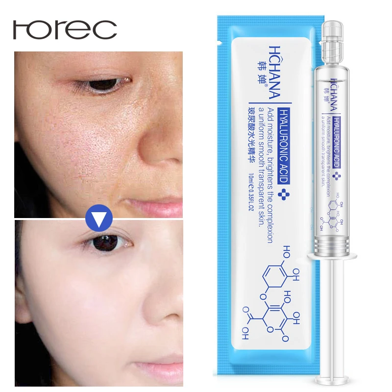 

ROREC Anti-Wrinkle Anti Aging Hyaluronic Acid+Collagen Injection Face Serum Liquid Tights Facail Essence Moisturizing Whitening