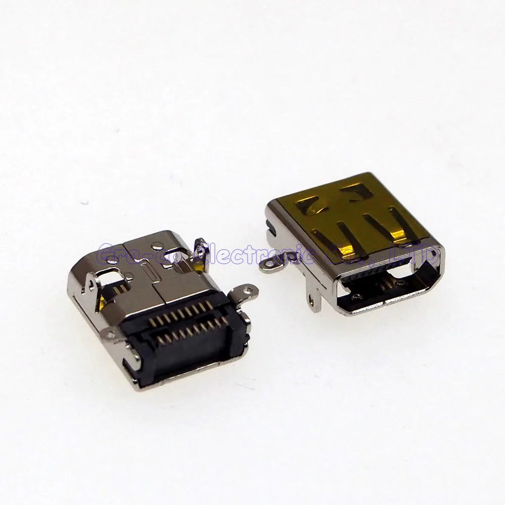 

10pcs MICRO HDMI D TYPE TWO DIP TWO SMD Foot Micro HDMI female socket
