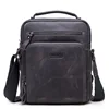 Hommes sac en cuir véritable sac de messager épaule bandoulière rétro petit mâle Pack dos Mochila rabat affaires voyage sacs à main cadeau ► Photo 2/6