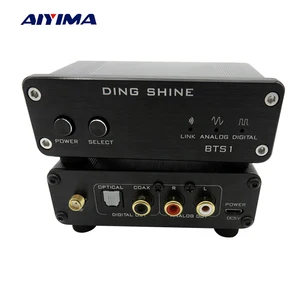 AIYIMA BTS1 CSR8670 4,0 без потерь Bluetooth приемник APT-X беспроводной аудио поддержка волокно коаксиальный AUX Выход - изображение