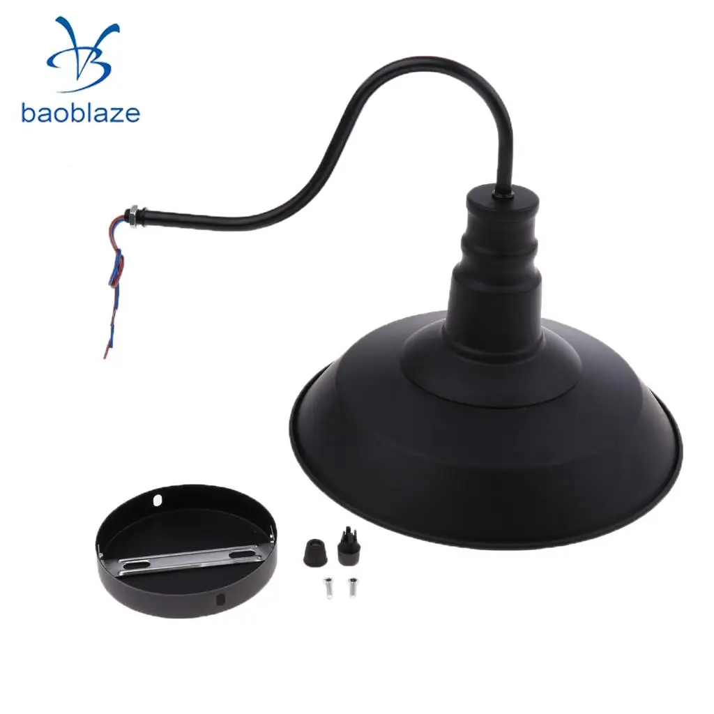 Black Wall Lamp Shade Lampshade Bracket Light Shade Home Garden Lighting