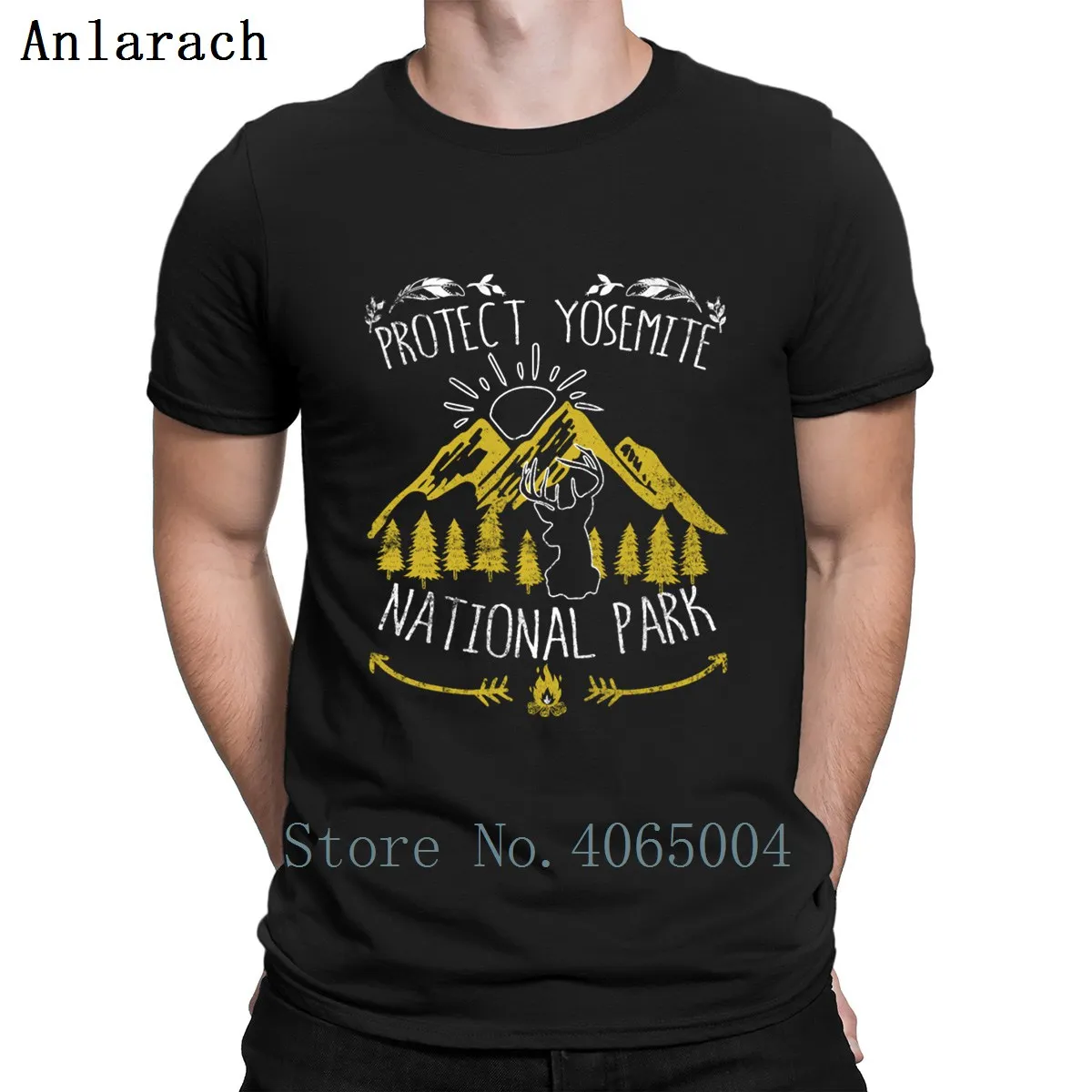 

Yosemite National Park Bear Hiking Camping T Shirt Standard Gift Breathable Short Sleeve Letters Summer S-XXXL Customized Shirt