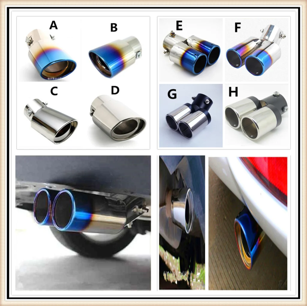 

Car Steel Exhaust Muffler pipe cover Tail For Toyota Tacoma Tercel Tiara Van Venza Yaris Hiace Prius V Hilux Land Cruis