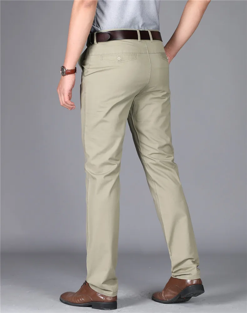 MRMT 2019 брендовые Летние Новые повседневные мужские брюки с высокой талией для мужчин Хлопковые тонкие прямые брюки