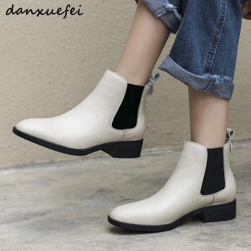 

Designers Brand Women Ankle Boots flats Female Shoes Woman Autumn slip-on Chelsea Boots Casual Leisure Short Booties Shoes Women
