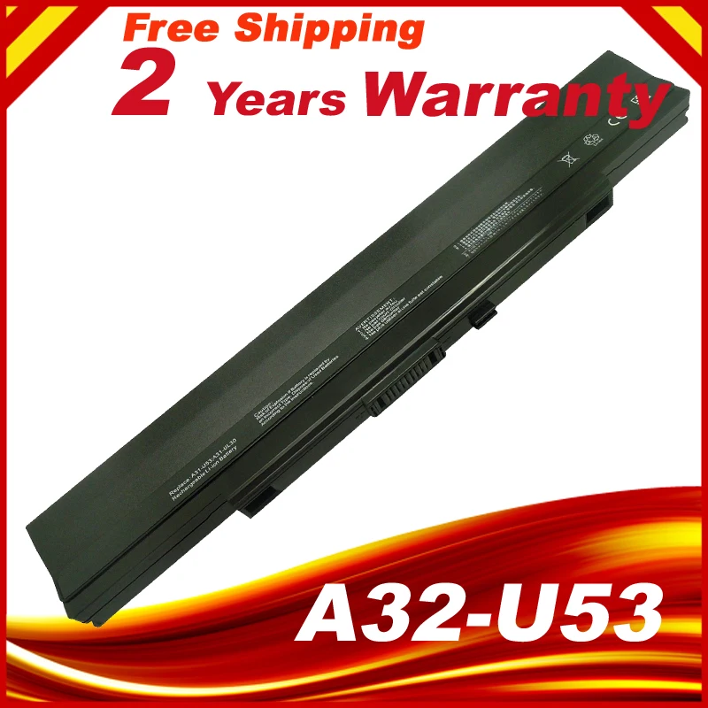 

Battery For Asus U42 U42F U42J U42JC U42S U42SD U43 U43S U43SD U52 U52F U52J U52JC U53S U53SD A31-U53 A32-U53 A41-U53 A42-U53