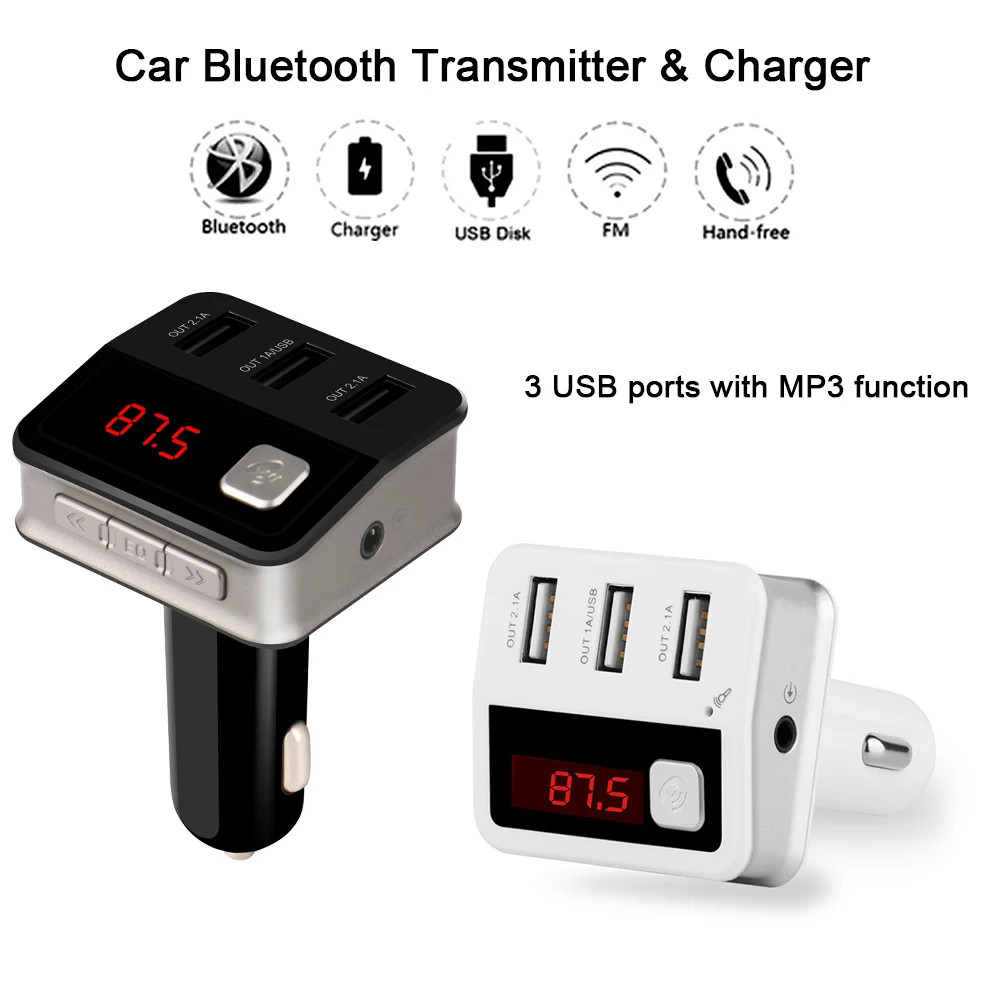 3 USB FM универсальный Портативный Bluetooth приемник аудио Беспроводной приемник Bluetooth приемник стерео Car Kit Музыка