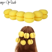 6 шт., волшебные губки для завивки волос, бигуди для ухода за волосами, бигуди, бигуди, парикмахерские бигуди, инструменты для самостоятельного стайлинга