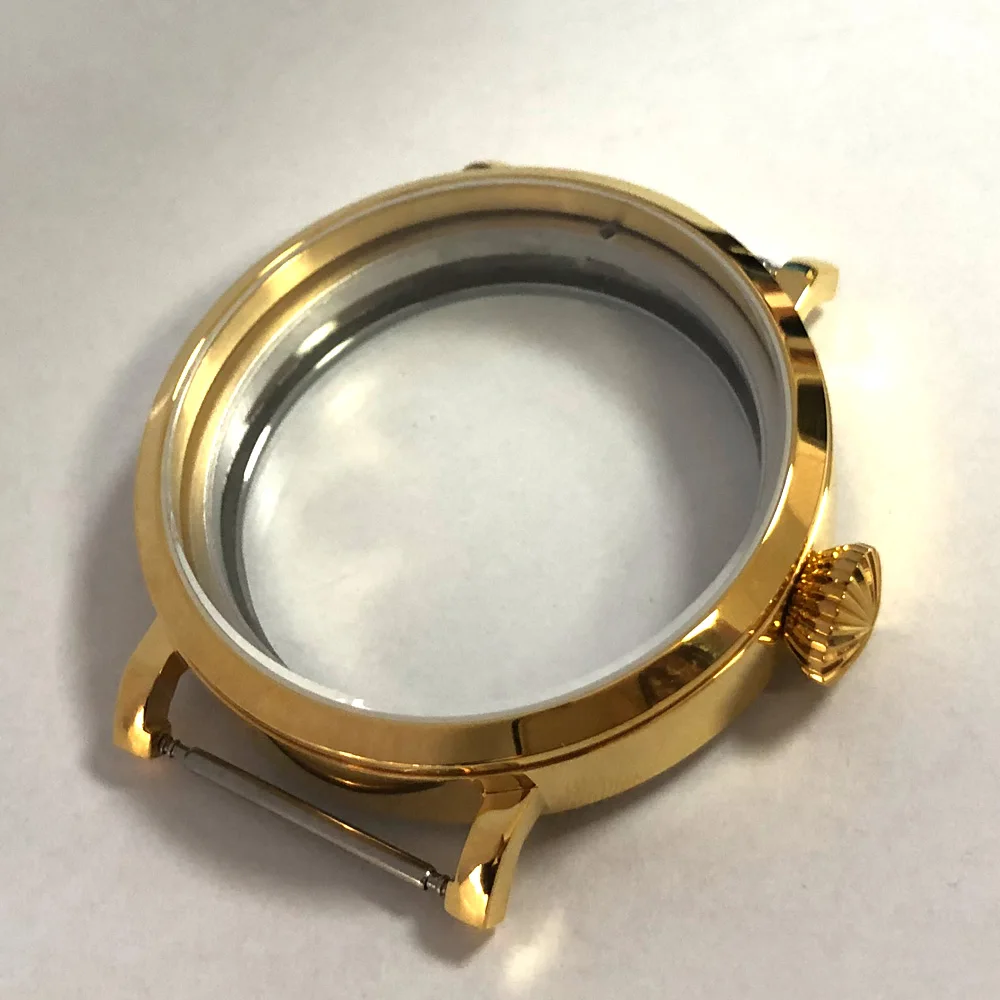 

46mm Debert big watch golden case 316L fit eta 6497 6498, st36 movement