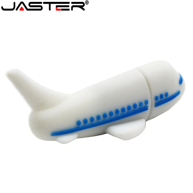 

JASTER Fashion hot selling creative U Disk 2.0 64GB 32GB 16GB 8GB 4GB cartoon Flight airliner real capacity USB flash drive