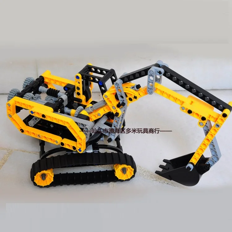 

286 pcs TECHNIC Crawler excavators technical vehicle digger Truck recovery vehicle compatible with legoingly