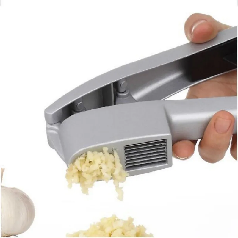 Garlic Press 2 in 1 Kitchen Gadget Stainless Steel Crusher Mincer