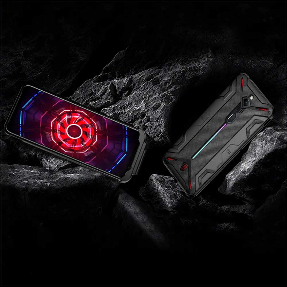 Противоударный защитный ТПУ мягкий чехол для телефона ZTE Nubia Red Magic 3 / 3S крышка с