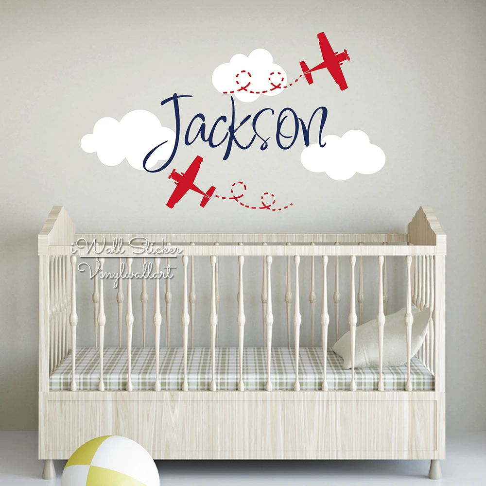 Us 15 29 Off Kids Name Wall Sticker Cartoon Airplane Decal Children Boys Stickers Baby Nursery Decals Cut Vinyl C61 In Us 15 29 Off Kids Name Wall Sticker Cartoon Airplane Decal Children Boys Stickers Baby Nursery Decals Cut Vinyl C61 In