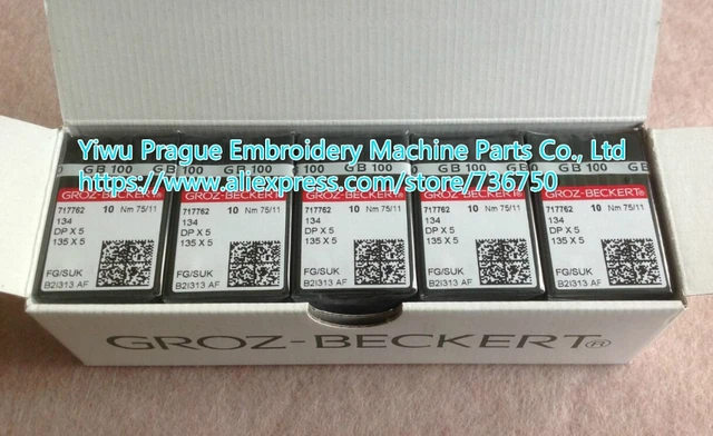 100 Groz Beckert Dbxk5 Embroidery Sewing Machine Needles Compatible With  Tajima Barudan Swf Industrial Embroidery - Sewing Tools & Accessory -  AliExpress