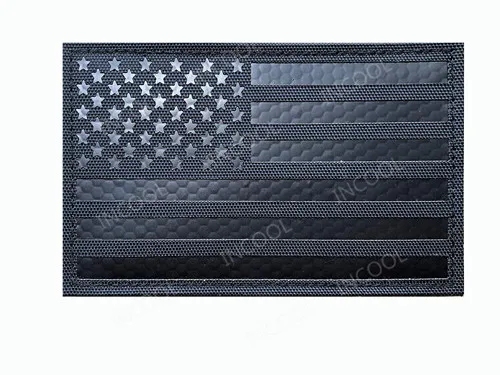 Американский флаг Светоотражающие США Флаги IR патчи Военная ПВХ Боевая нашивка резиновая Байкерская застежка значки - Цвет: 5