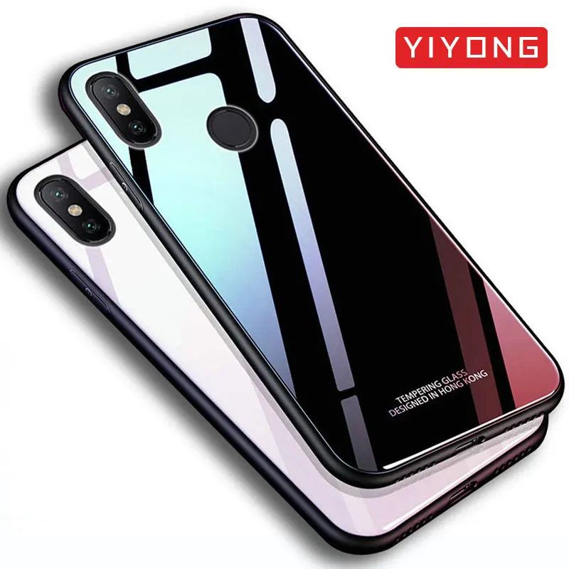 

Xiaomi Redmi 6A Case Glass Mirror Back Cover For Xiaomi Redmi 6 Pro Case Silicone Tempered Glass Case Xiomi Xiami Redmi 6 Pro 6A