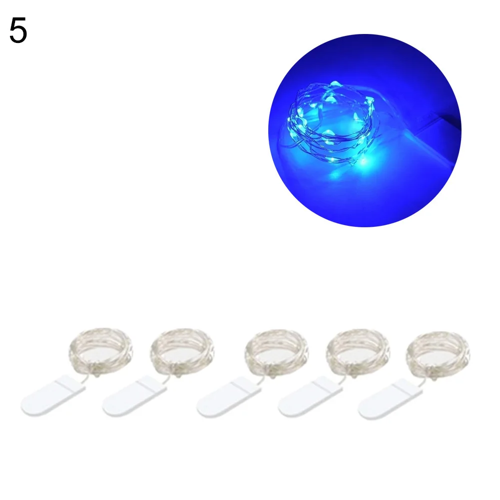 5 шт. 2 м 20LED свет на батарейках Фея вечерние лампа для декорации на свадьбу