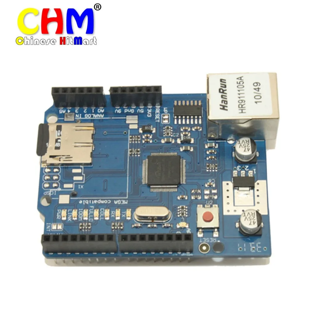 

Mega2560 SD card expansion Development board w5100 Ethernet network Shield for UNO R3 20pcs/lot wholesale #J304
