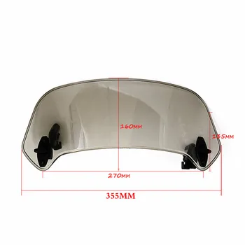 

Risen Adjustable Windshields Extension Windscreen Spoiler Wind Deflector For Triumph Tiger 800 955 1050 NC 700 750 BMW Yamaha