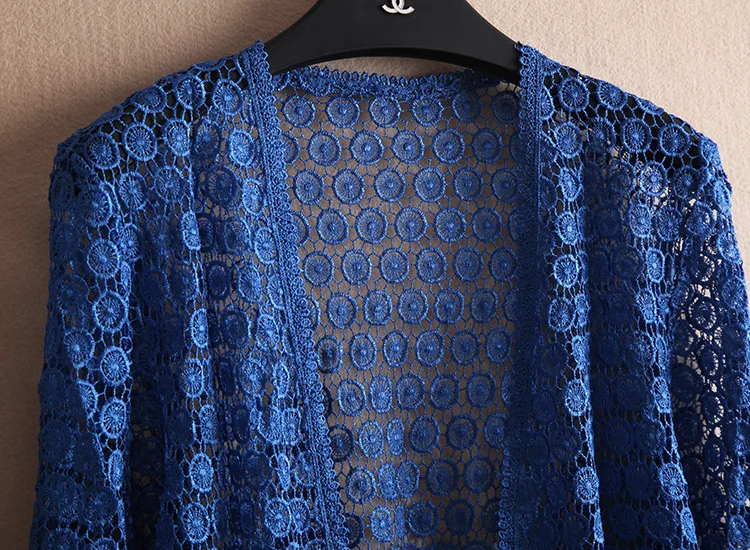Модный кружевной кардиган для женщин среднего возраста, вязаный крючком кружевной ажурный свитер с кисточками, много цветов, кардиган Shurg T226