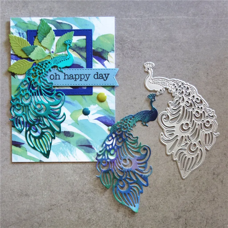 

GJCrafts Peacock Metal Cutting Dies New 2019 for Card Making Dies Scrapbooking DIY Album Decor Craft Stencil for Die Cuts