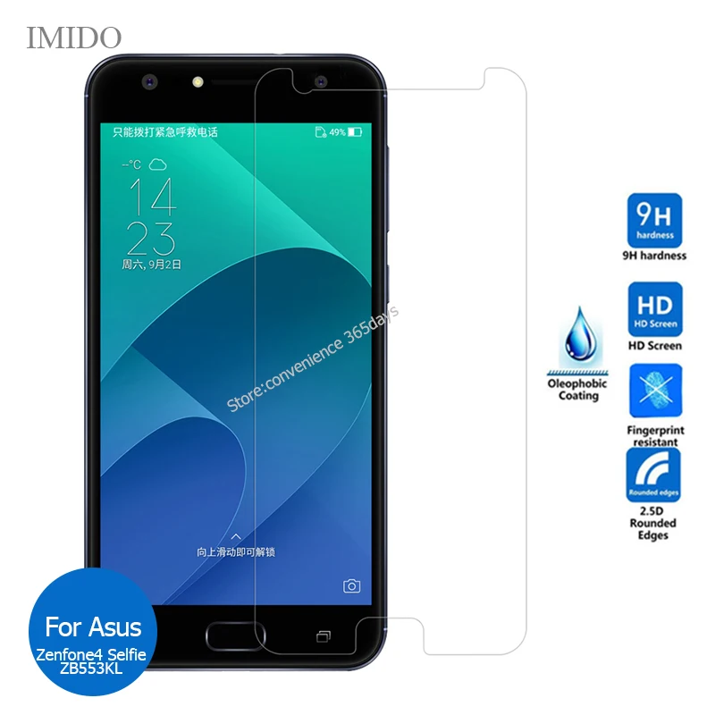 2 шт. для Asus Zenfone 4 Selfie ZB553KL Pro ZD552KL ZD553KL закаленное стекло Защитная пленка экрана на