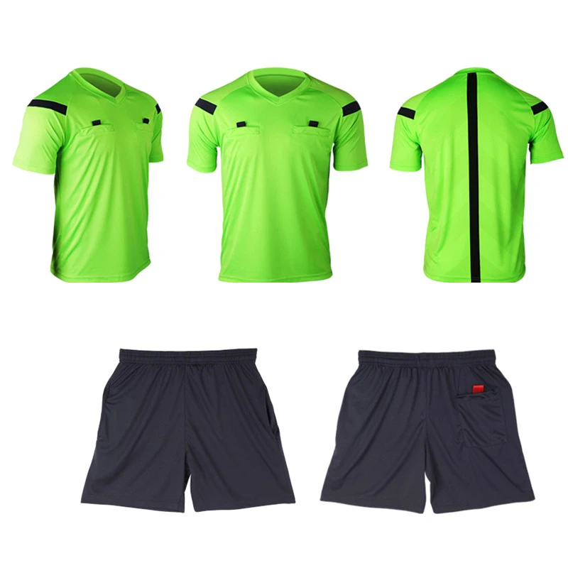 Referee Jersey Soccer Set 2017 Football Judge uniform Futbol Shirt Suit Tracksuits survetement football maillot de foot 4