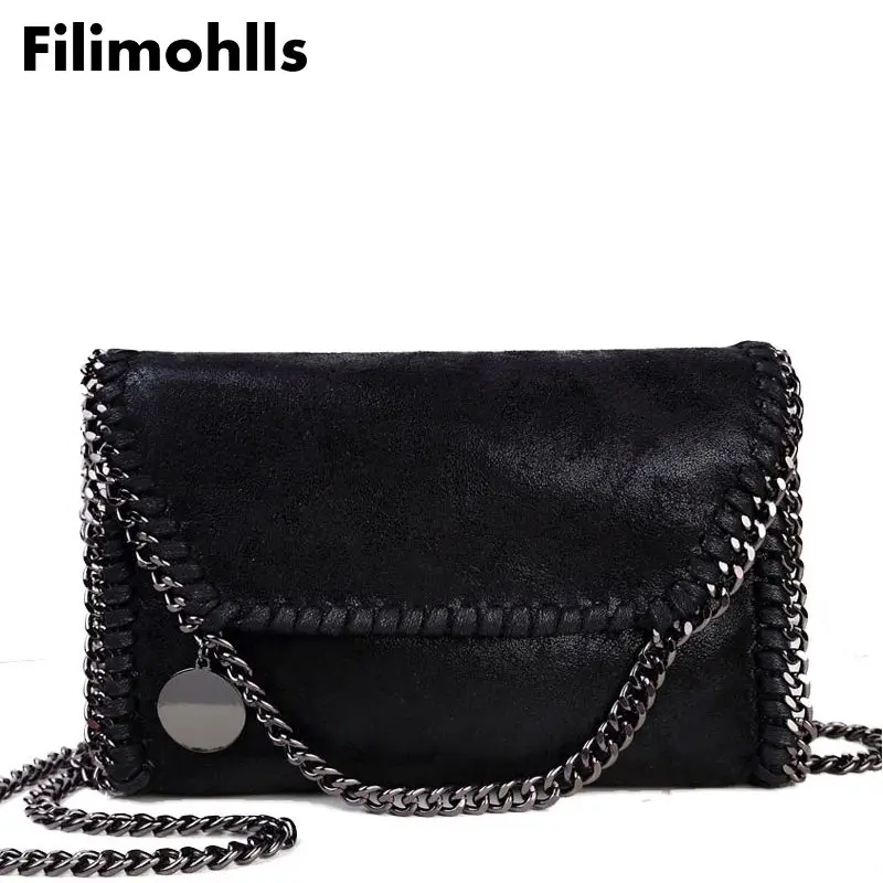 

2019 Fashion Womens design Chain Detail Cross Body Bag Ladies Shoulder bag clutch bag bolsa franja luxury evening bags F-280
