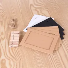 10 шт. бумажная фоторамка 6 дюймов висячая с зажимом шнур