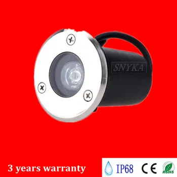 

3W LED Light Underground IP68 Energy Saving Lamp AC85-265V/DC12V Cool White/Warm White,Waterproof buried lights Free Shipping