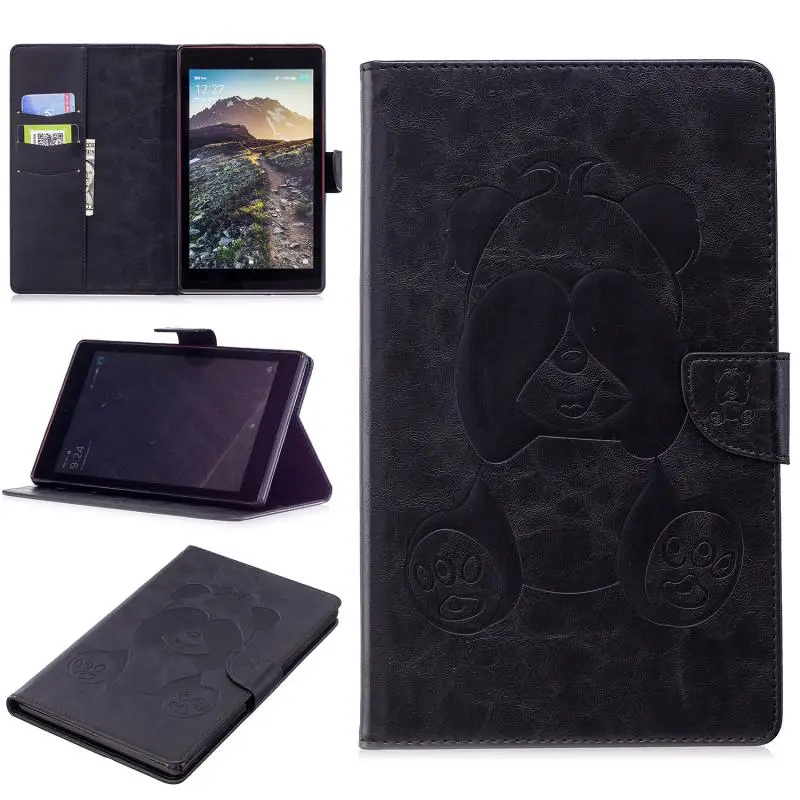 Чехол для Amazon Kindle Fire HD 8 2018 2017 2016 чехол кошелек Etui funda Panda Case|Чехлы планшетов и