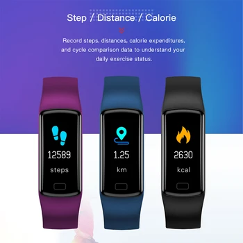 

Smart Bracelet Y9 Heart Rate blood pressure Watch Smart Wristband Smart band Fitness Tracker PK honor band 4 Pk xiaomi mi band 3