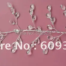 Элегантный свадебный подарок-каплевидный кристалл драгоценности, акриловый спрей 27 см прозрачный хрустальный каплевидный спрей гирлянда