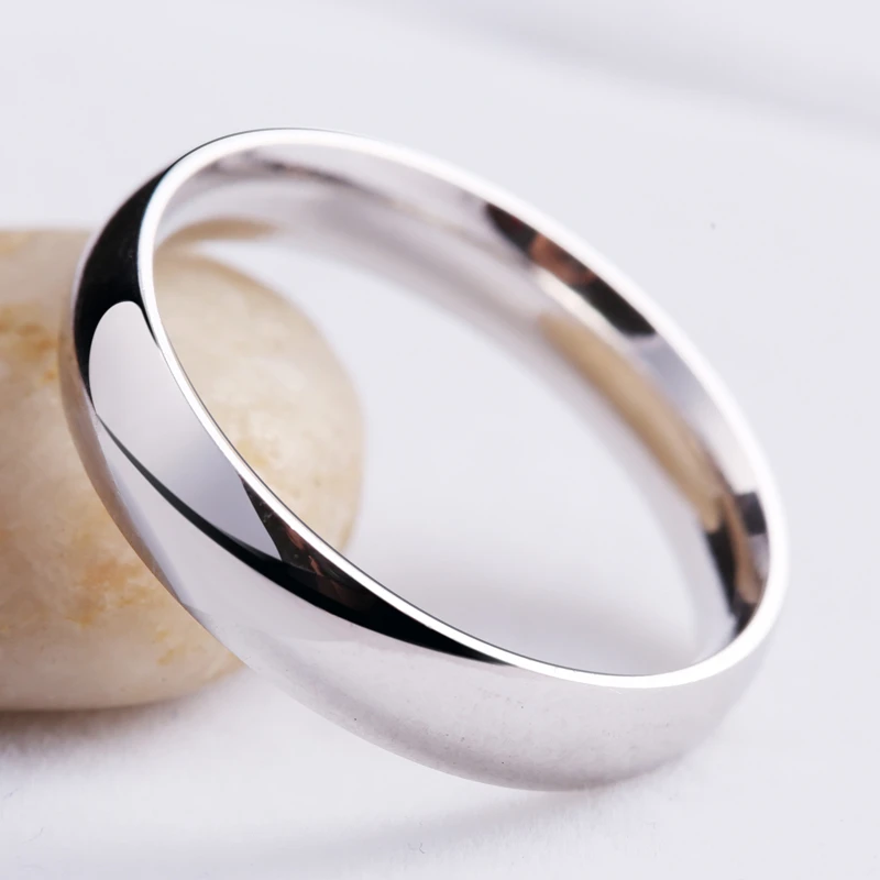 1 шт. кольцо 925 кольцо для пары серебряное модное ювелирное изделие простой Гладкий свадебный набор для влюбленных 925 пробы серебряные кольца для женщин и мужчин ювелирные изделия
