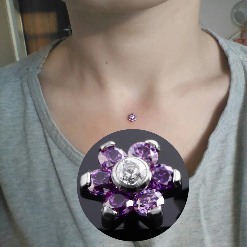 Серьги гвоздики из титана 1 2 х6 мм|sexy body jewelry|body jewelrydermal piercing |