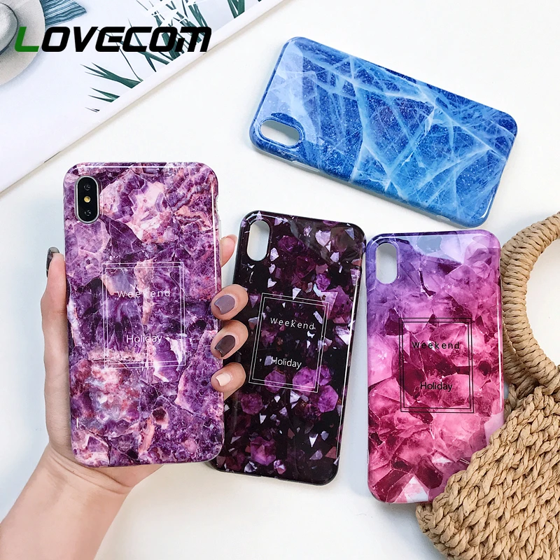 

LOVECOM Dream Luxury Smooth Surface Marble Pattern Glossy IMD Soft Silicone Phone Case For iPhone 6 6S 7 8 Plus X XS MAX XR