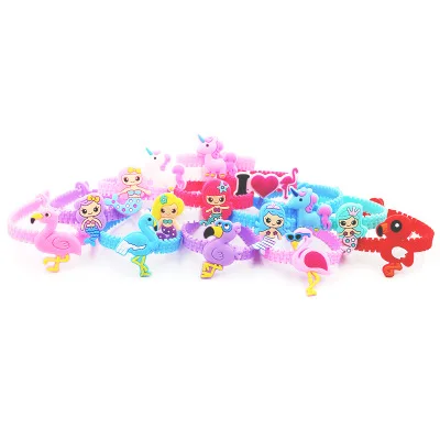 12 шт/lotCartoon animal bracelet, подарок на день рождения, подарки, разноцветный браслет с животными, подарок для гостей на день рождения