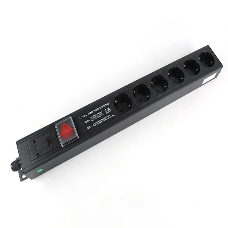 Удлинитель PLYMOTON PDU 1U удлинитель с разными розетками переменного тока защита от