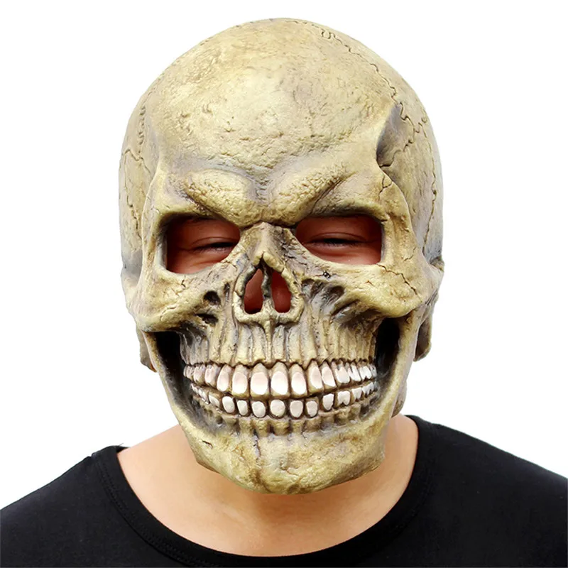 Смех череп маска капоты маскарад, Хеллоуин страшная маска реалистичный силиконовый террор Гуль латекс Jokey Косплей Ужас латекс маска