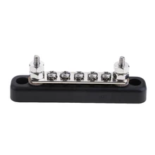 12 В/24 В 5-полосная распределительная шина 5x4 мм винты клеммный блок 100A Номинальный Автомобильный Автоматический Морской Компас