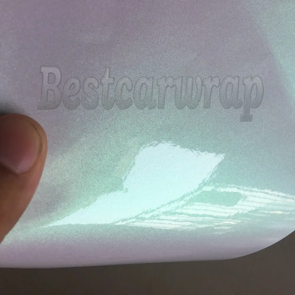 Aurora gloss pearl shift CAR WRAPPING FILM WITH AIR BUBBLE FREE rainbow drift cast foil covering (1)
