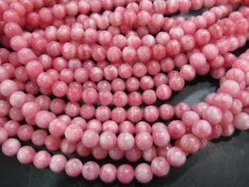 

2strands 6-12mm high quality pink rhodochrosite gemstone round ball jewelry bead