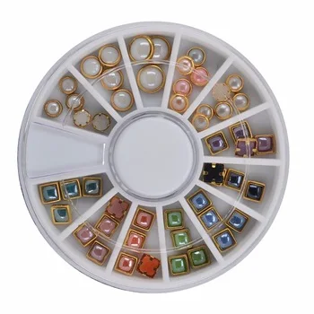 WUF 1 Wheel Nail Art Rhinestone &amp;amp; Decoration For DIY Nails Art Accessory Fashion Decorations Beauty Tools #JS13